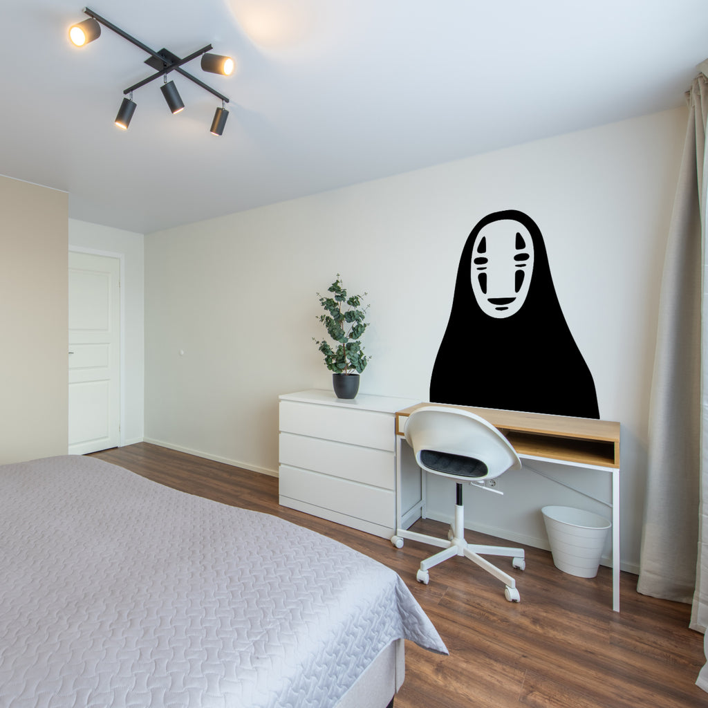 Spirited Away No-Face Vinyl Wall Decal – Minimal Studio Ghibli Artwork