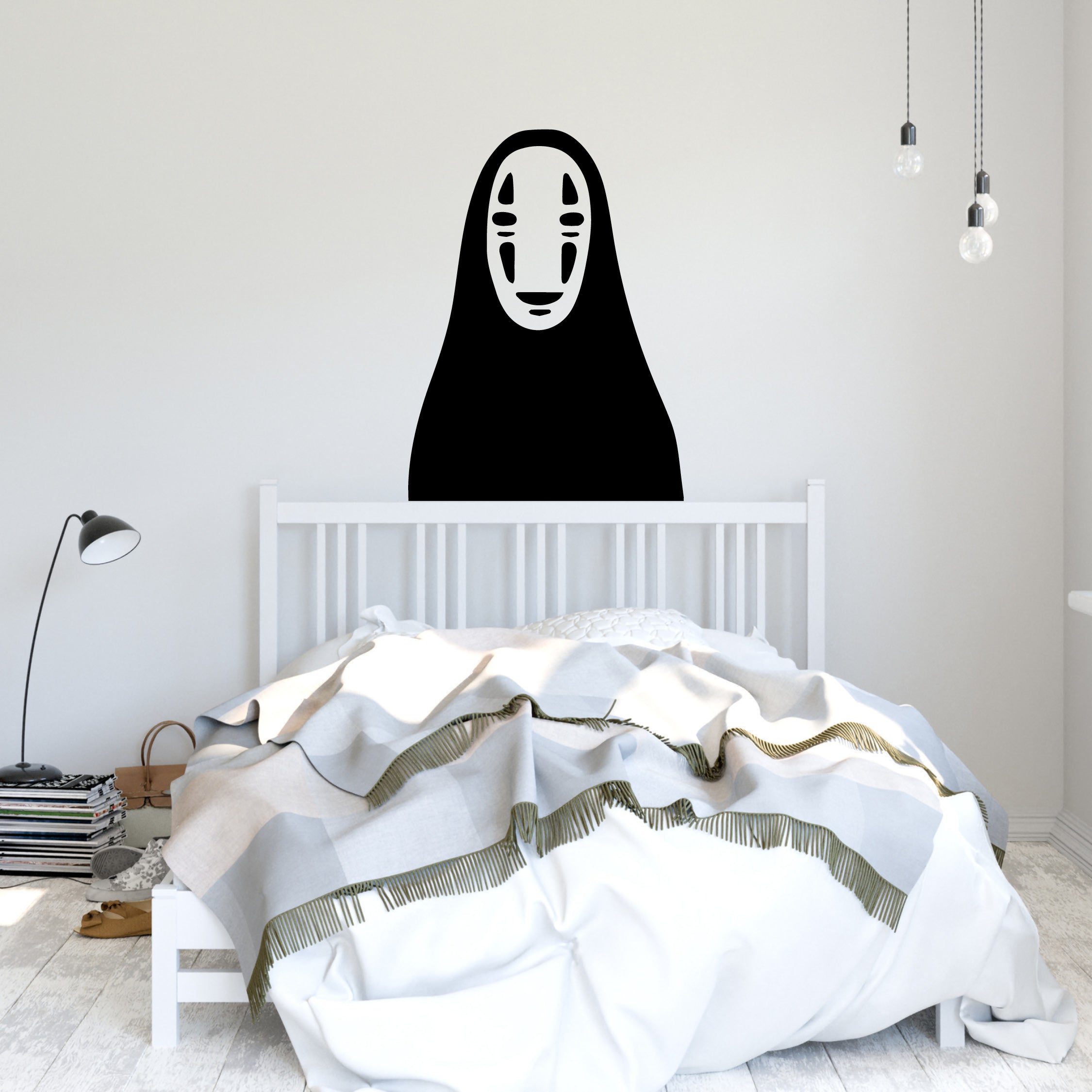 Spirited Away No-Face Vinyl Wall Decal – Minimal Studio Ghibli Artwork