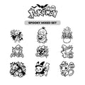 Spooky Pokémon Vinyl Decal Set – Halloween Pokémon Stickers | Starter & Classic Versions