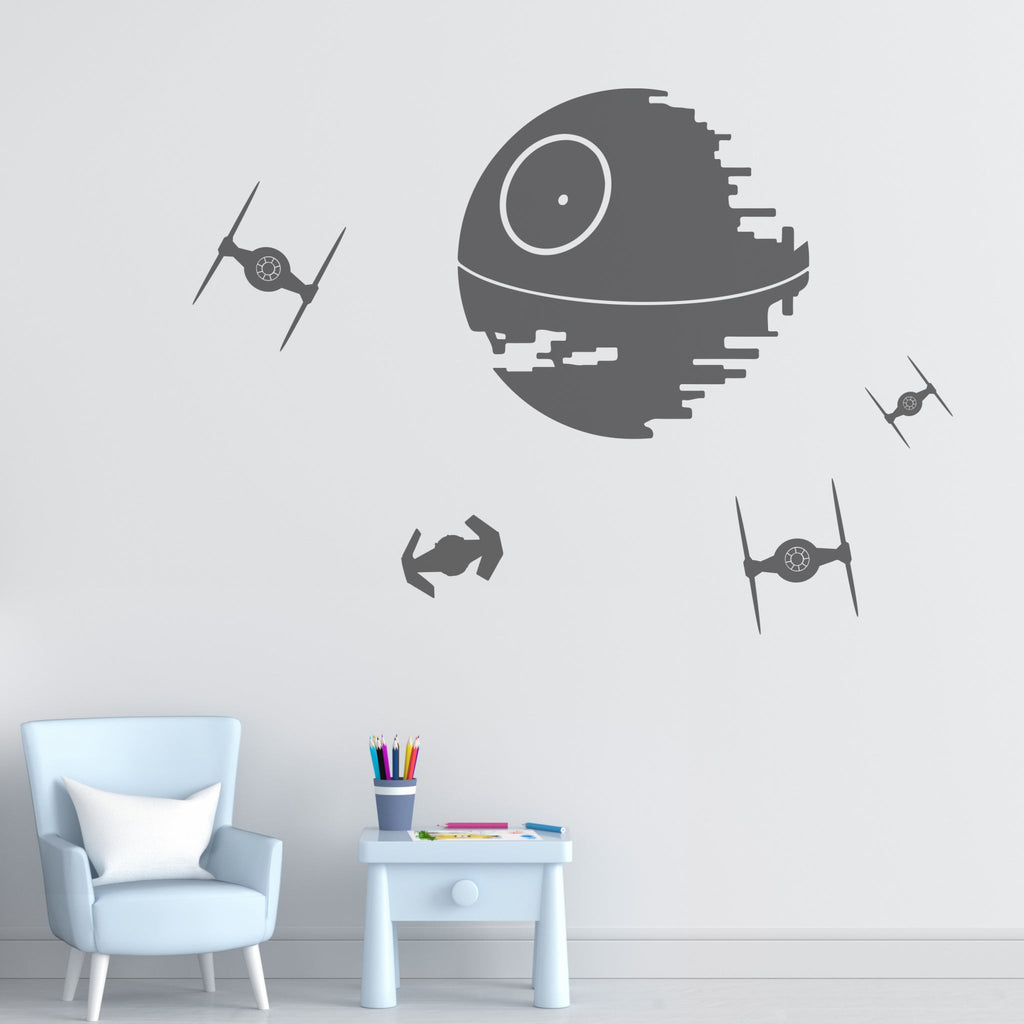 Star Wars Death Star Wall kids bedroom Decal Pack 