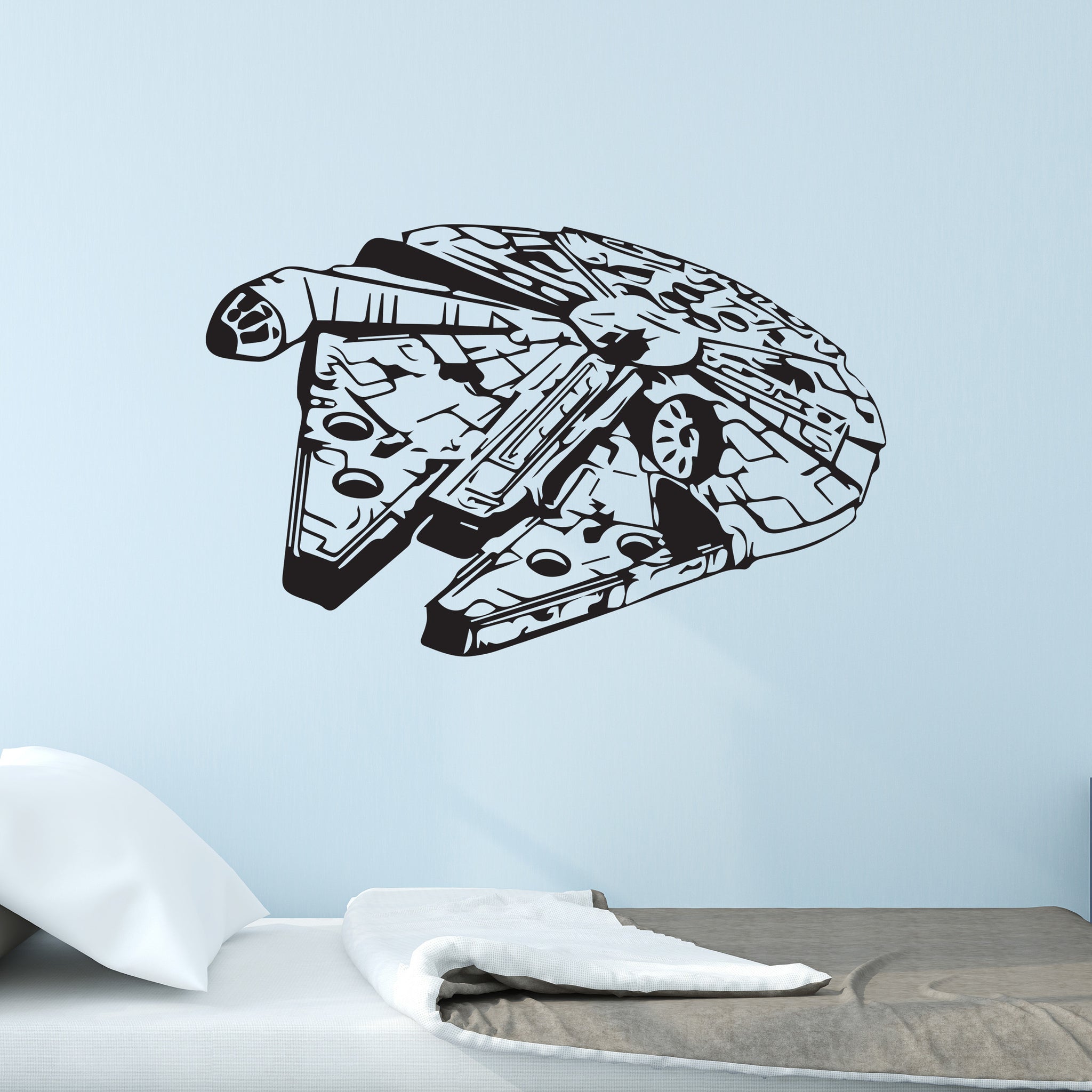 Star Wars Millenium Falcon kids bedroom Wall Decal 
