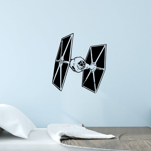 Star Wars tie fighter decal sticker for child's bedroom wall games room 