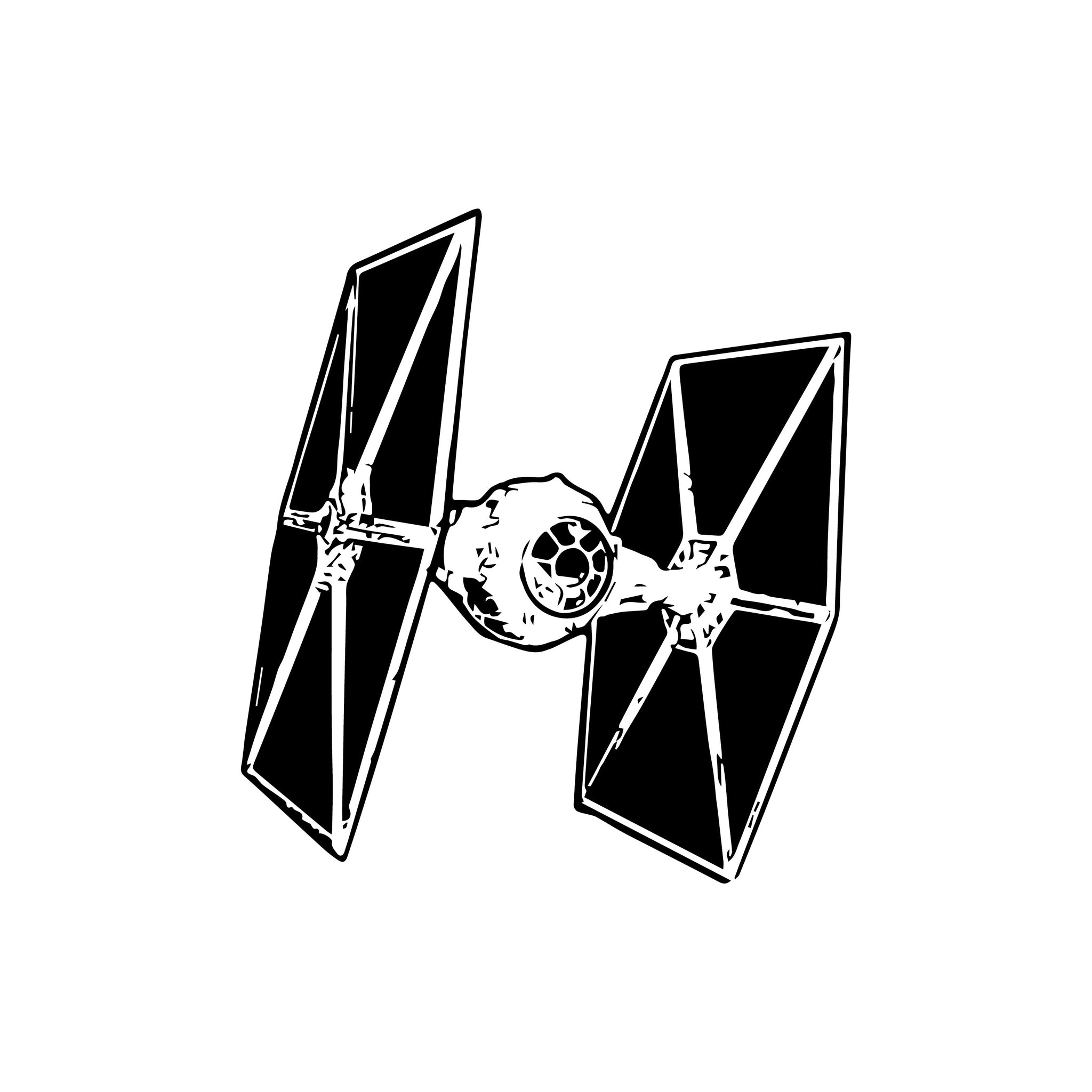 Star Wars tie fighter decal sticker for child's bedroom wall games room 