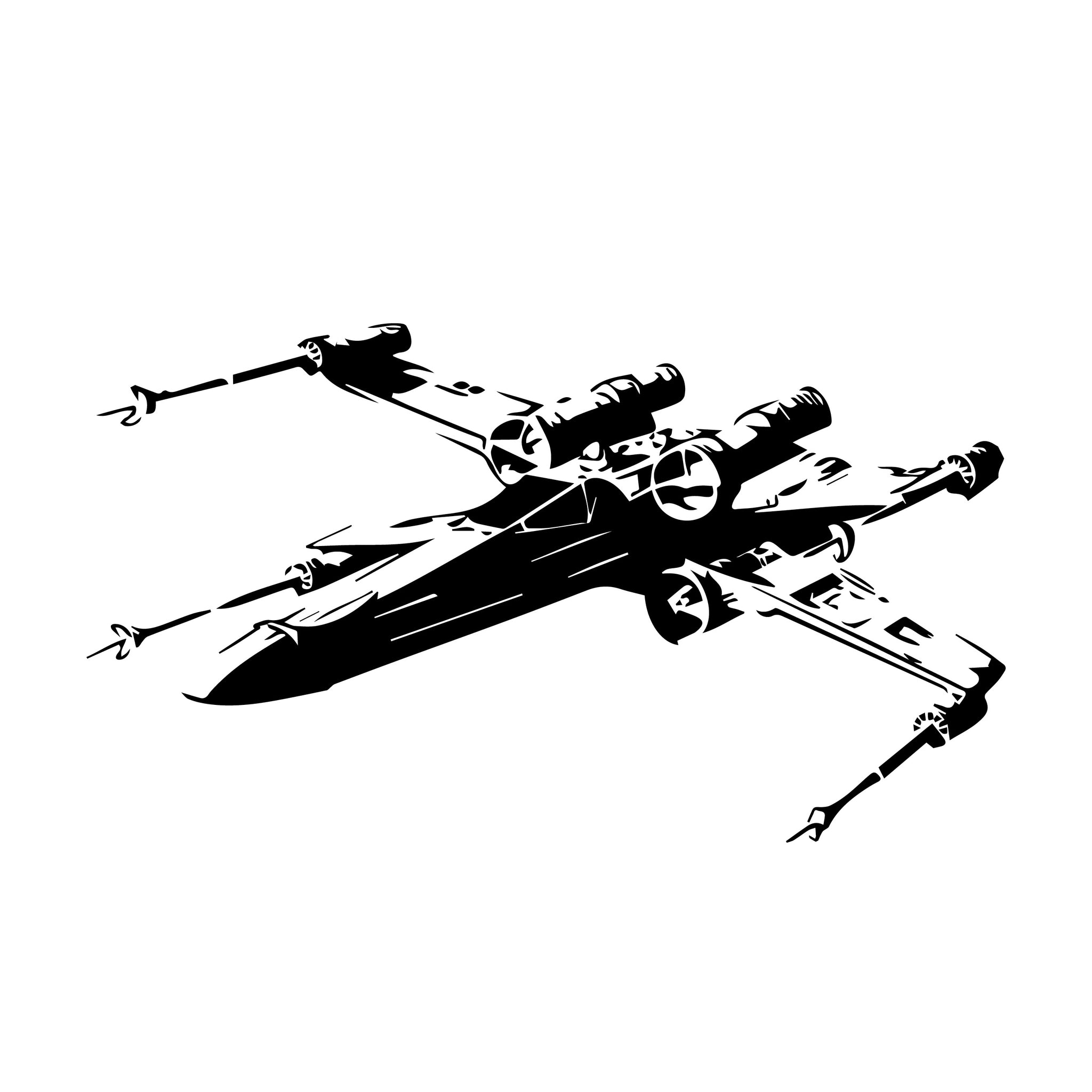 Star Wars x-wing decal sticker for boys bedroom wall games room