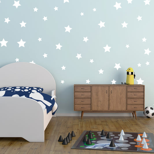 Star Pattern wall decal sticker pack for kids bedroom walls