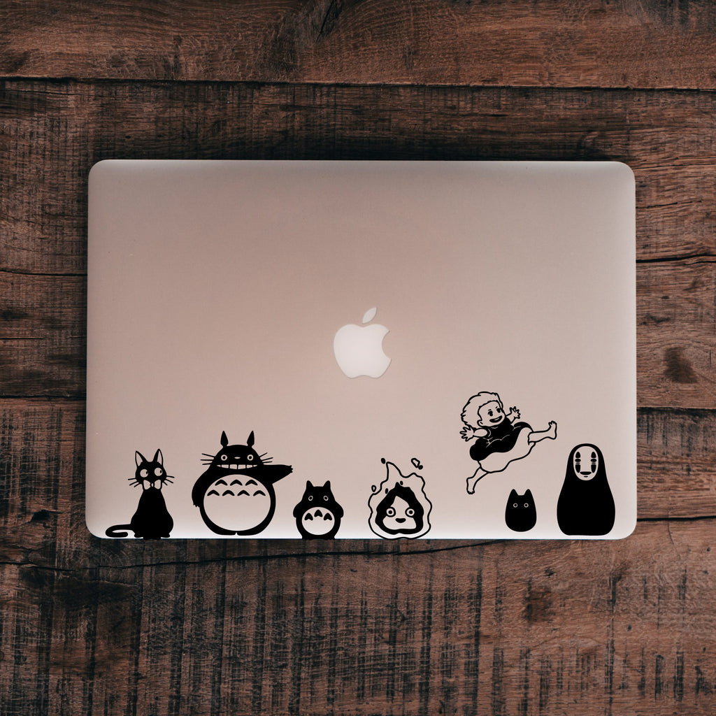 Studio Ghibli Vinyl Decal Set – Totoro, Ponyo, Calcifer & More Anime Character Stickers
