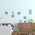 Super Mario Wall Decal Stickers for Kids bedroom Games Room