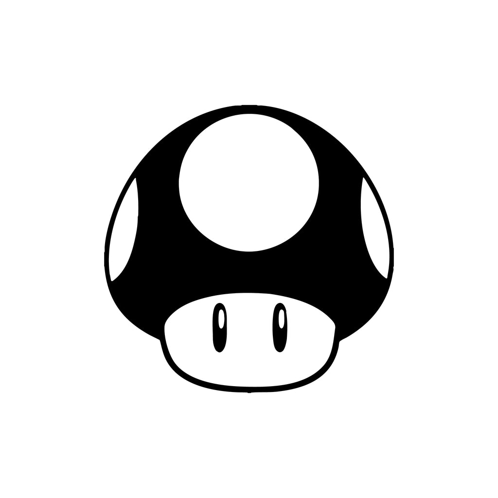 Super Mario Power-Up Mushroom Vinyl Decal | Official Nintendo Sticker