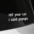 Funny cat decal sticker