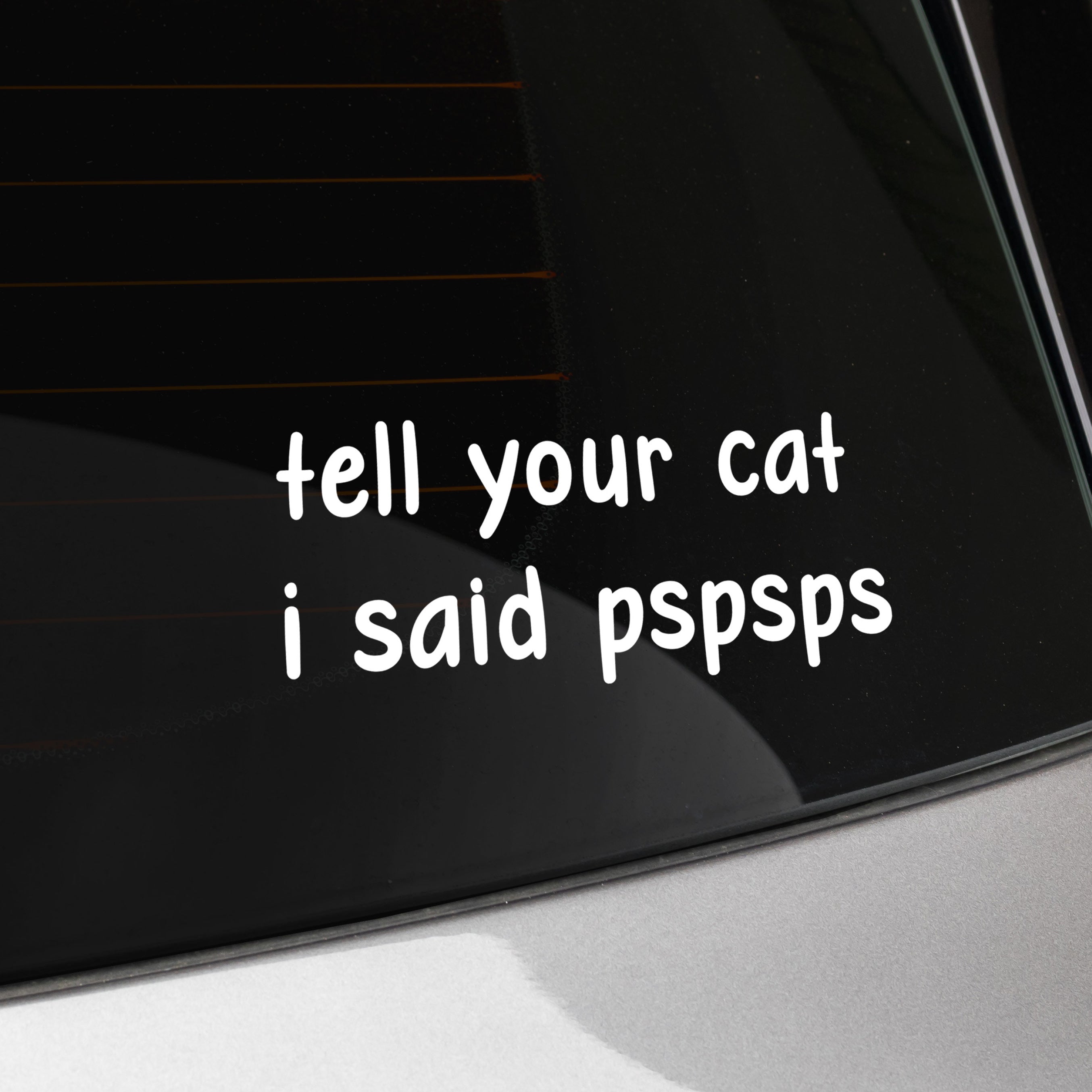 Funny cat decal sticker