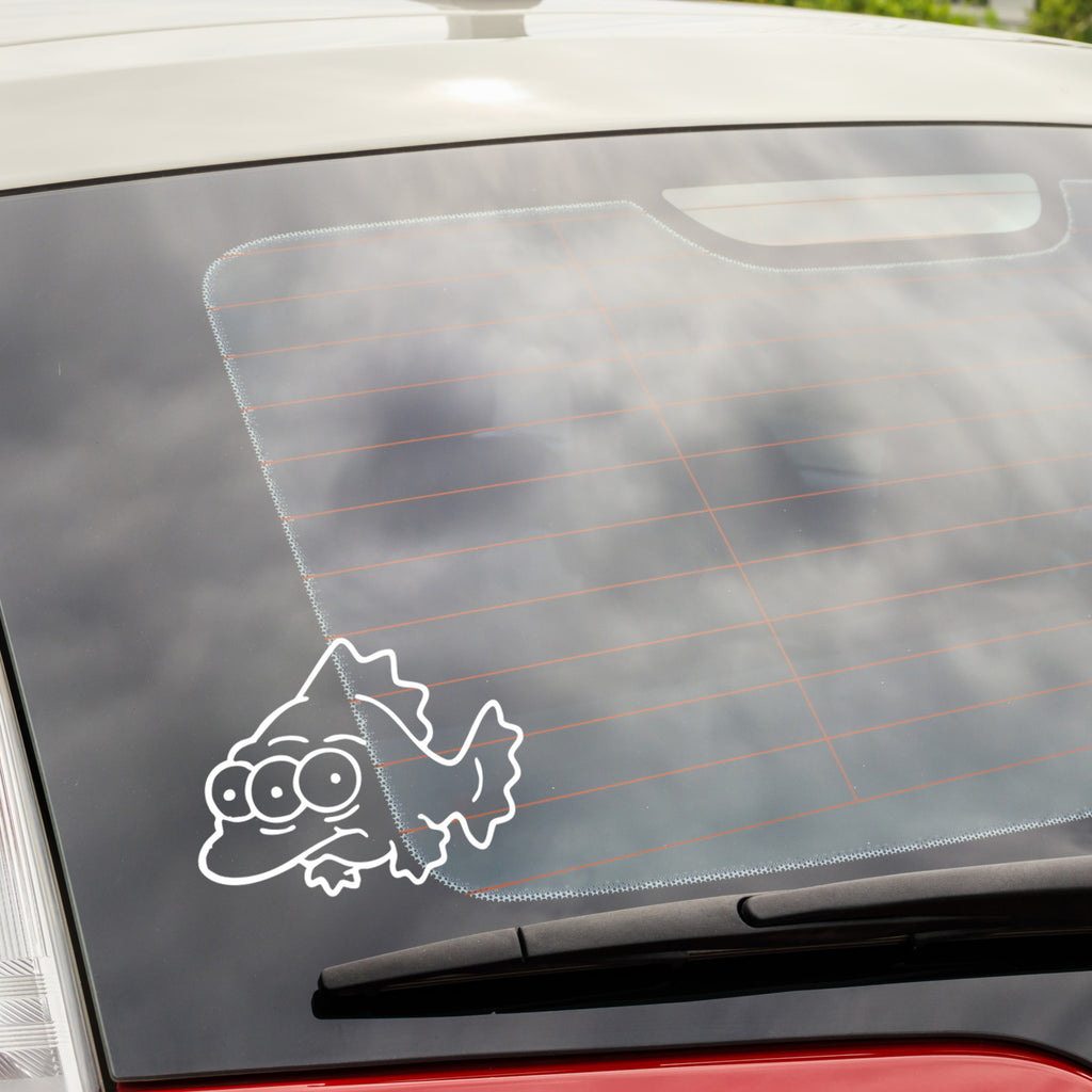Three-Eyed Fish Simpsons Vinyl Decal – Blinky Sticker for Laptops, Cars & Walls