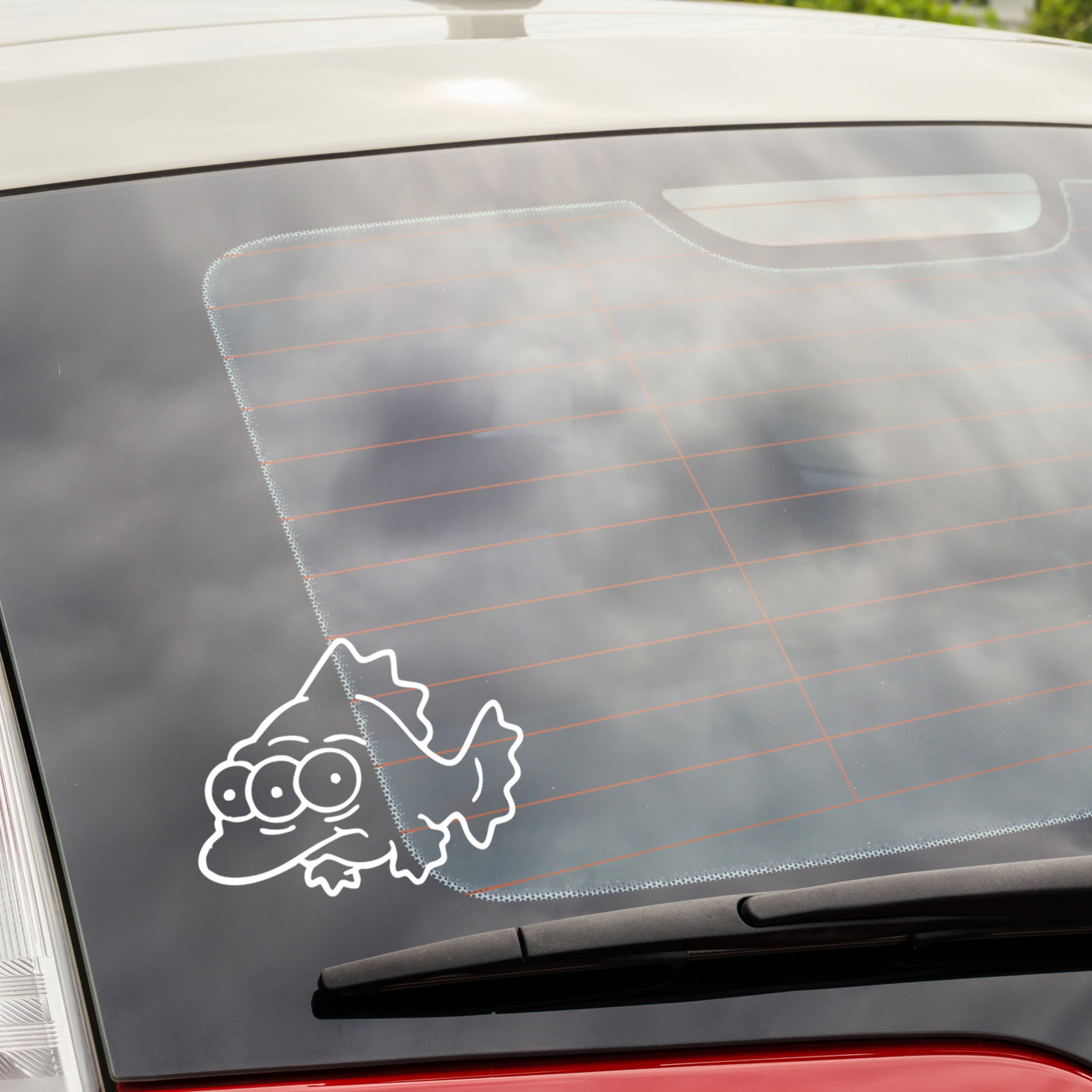 Three-Eyed Fish Simpsons Vinyl Decal – Blinky Sticker for Laptops, Cars & Walls