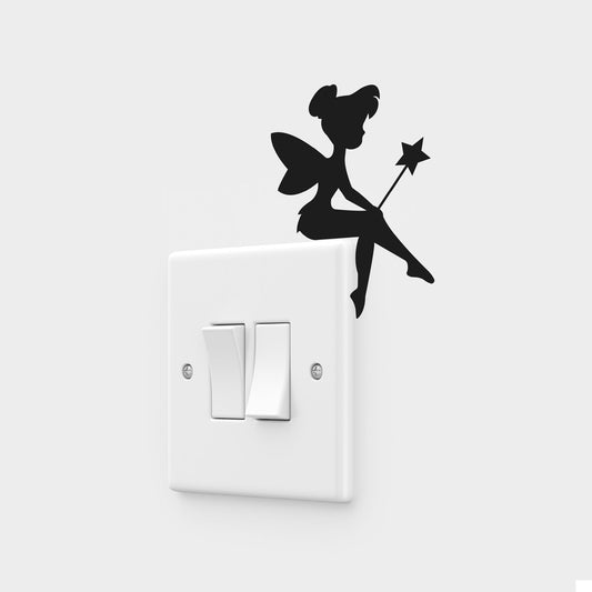 Fairy Tinkerbell Light Switch Wall Decal Sticker for Girls Bedroom Nursary