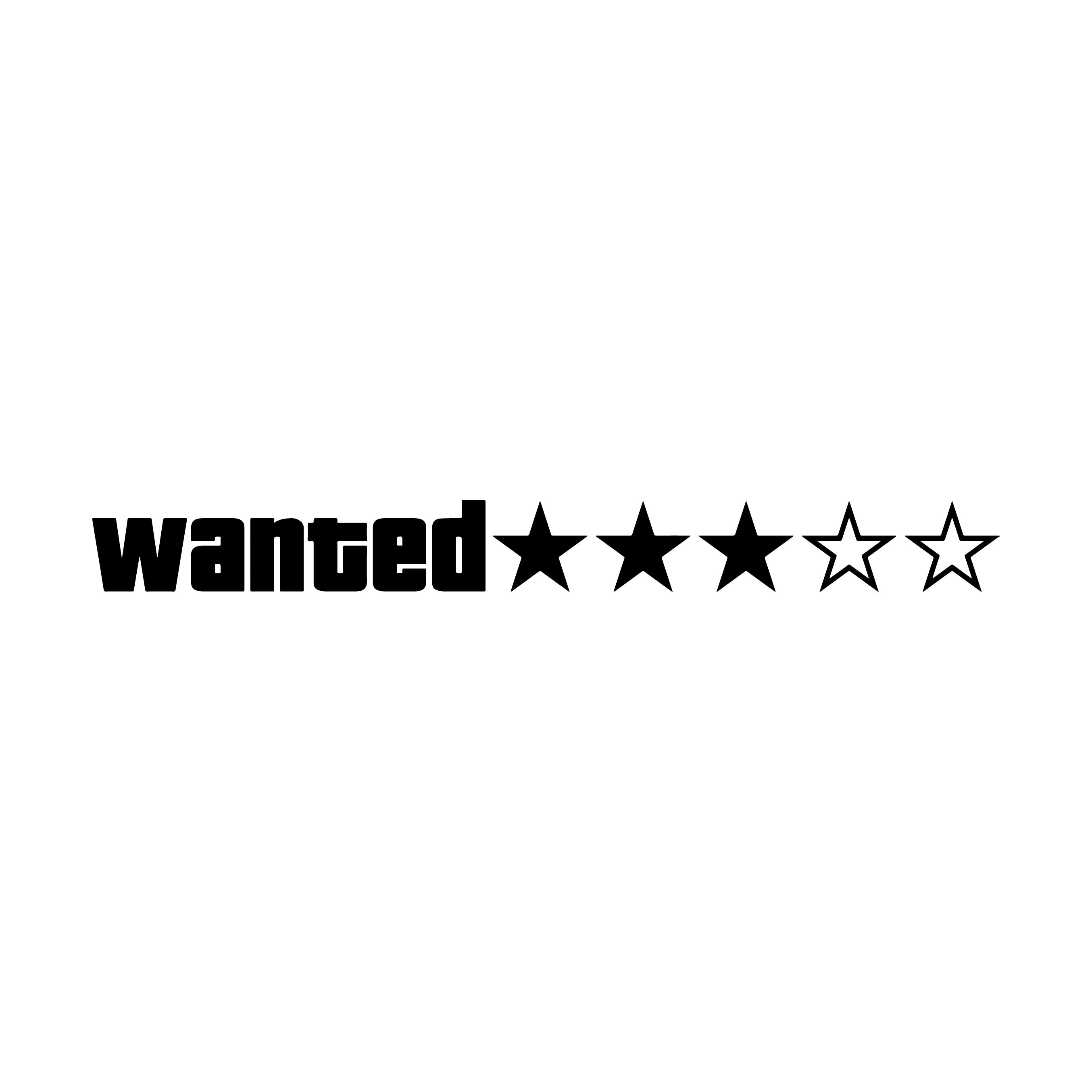 GTA inspired Wanted Decal