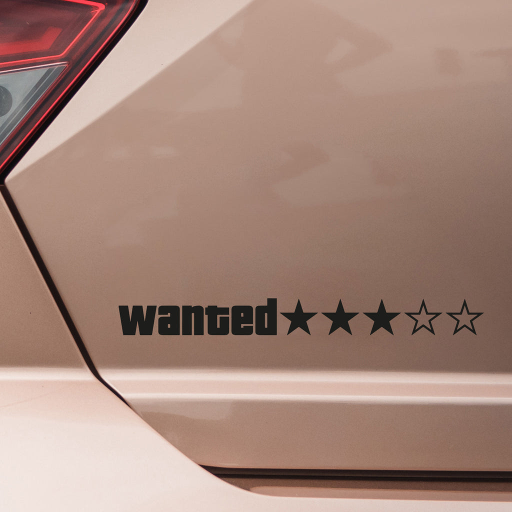 GTA inspired Wanted Decal