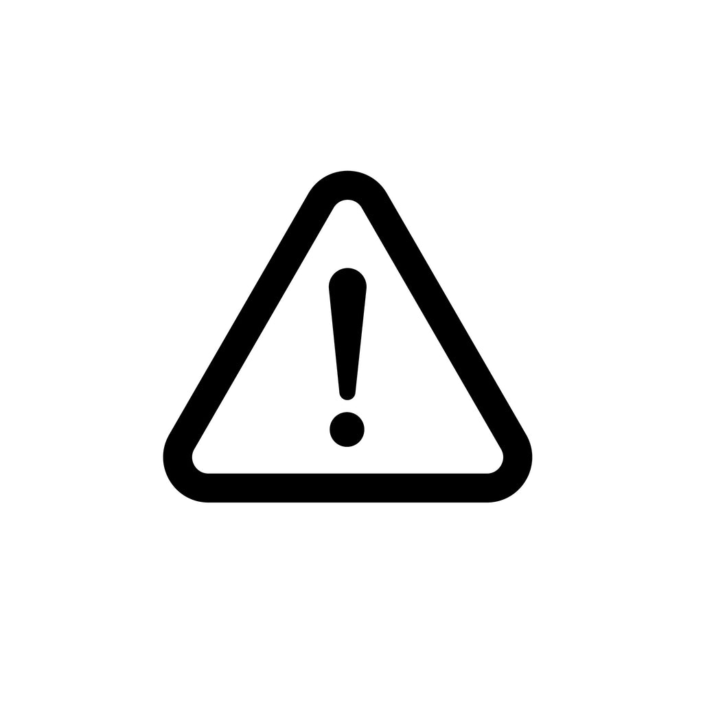Warning Sign Vinyl Decal – Triangle with Exclamation Mark for Emergency, Accident & Hazard Zones