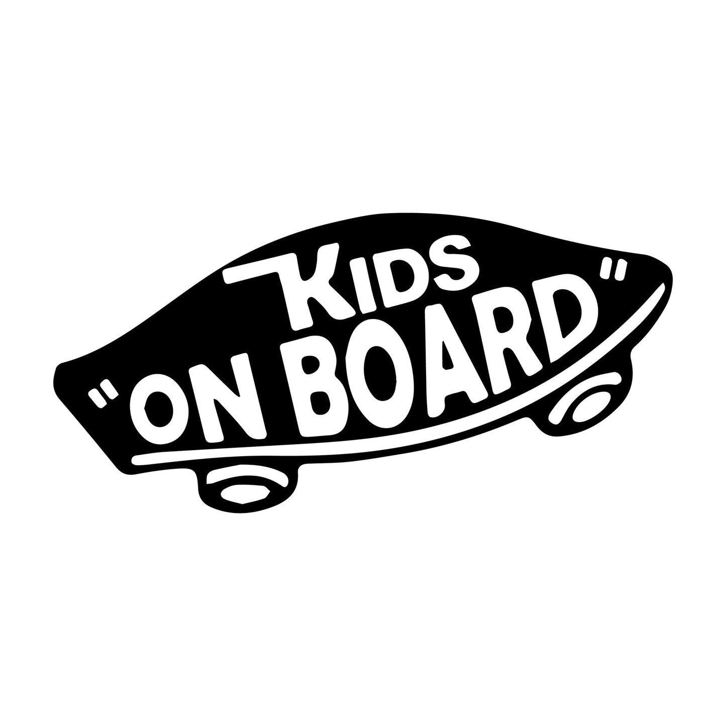 Kids on Board - Vans Vehicle Decal vinyl Sticker design