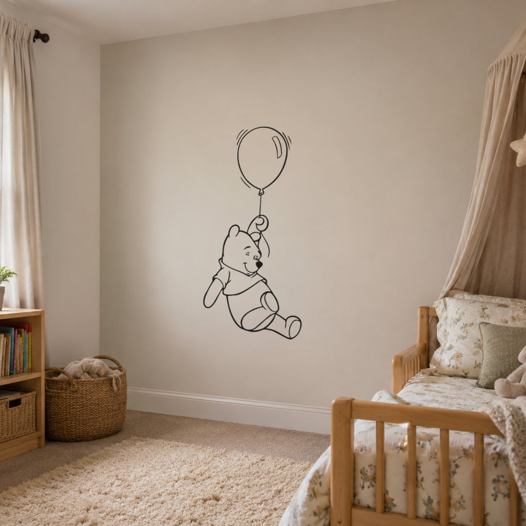 Winnie the Pooh Balloon Wall & Window Decal – Official Disney Nursery Sticker