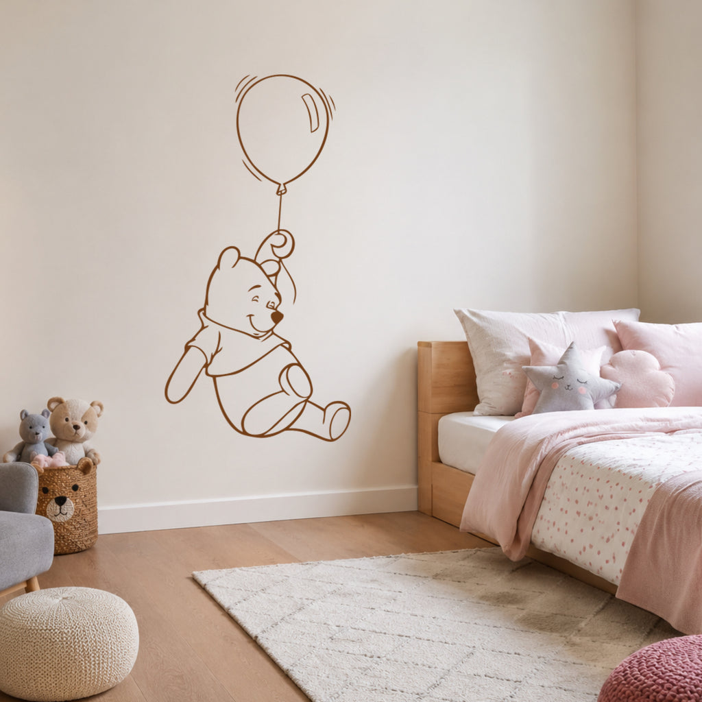 Winnie the Pooh Balloon Wall & Window Decal – Official Disney Nursery Sticker