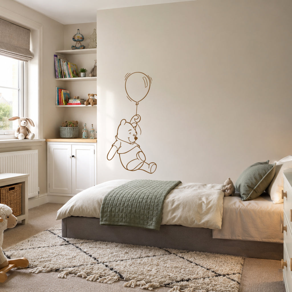Winnie the Pooh Balloon Wall & Window Decal – Official Disney Nursery Sticker