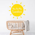 You Are My Sunshine Wall Decal Sticker – Nursery Wall Art Vinyl Quote for Baby Room, Girls or Boys Bedroom Decor